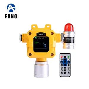FANO工業用壁掛け式可燃性ガスアナライザーサプライヤーH2S NH3 SO2 CH4 O2O3オゾン固定ガス漏れ検知器