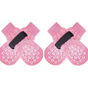 4 Pezzi Calzini Antiscivolo per Cani per Prevenire il Leccamento delle <span class=keywords><strong>Zampe</strong></span> Forte Trazione per Pavimenti in Legno Cani Anziani Protezione <span class=keywords><strong>Zampe</strong></span> Anti-Graffio - Product Image 1