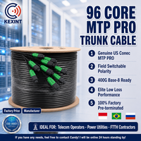 Câble Trunk Fibre Optique KEXINT MTP PRO 96 Cœurs Monomode APC Haute Densité Non-armé pour Centre de Données 400G