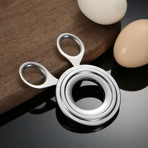 <b>Kitchen</b> Manual Gadget Egg Shell Opener Stainless Steel Egg Shell Cutter Eggshell Opener Mini <b>Scissors</b> Tools For cooked Eggs - Product Image 3