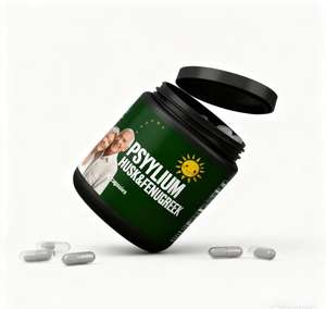 <span class=keywords><strong>Psyllium</strong></span> ve Çemen Otu Sindirim Destekleyici Kapsüller - Bağırsak Sağlığı ve Kan Şekeri Desteği için Çözünür Lif ve Bitki Karışımı - Product Image 1