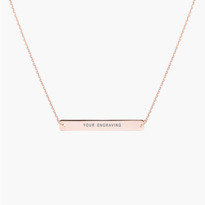 Jietao Edelstahl Horizontale Blanko-Stabkette Lange Koordinaten-Stabanhänger-Halskette Schnelle Lieferung Zwei Jahre Garantie Schlicht - Product Image 5