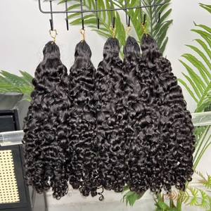GDY Grossistes de Cheveux – Tresses Humaines 100% Crochet Pré-Bouclées, Sans Perte de Cheveux, Extensions Bouclées Vietnamiennes Sans Perte de Cheveux - Product Image 2