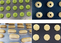 Machine à extruder les biscuits de petite taille avec moules interchangeables, machine à garnir les cupcakes, machine à fabriquer les biscuits