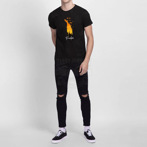 Camiseta de hombre lisa con diseño OEM y logotipo propio, ropa informal de manga corta, alta calidad, la mejor camiseta informal de verano para hombre - Product Image 4