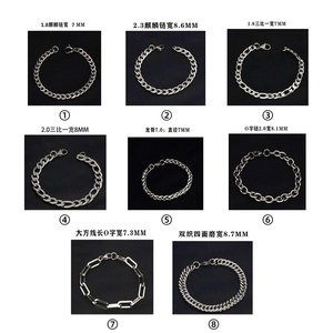 Commercio all'ingrosso della fabbrica di titanio Charm produttore di gioielli Hip Hop da <span class=keywords><strong>uomo</strong></span> Chunky Cuban a maglie di catena bracciale in acciaio inox per gli uomini - Product Image 3