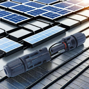 Connecteur étanche mâle/femelle photovoltaïque solaire 1000V DC avec indice IP67 et bornes plaquées cuivre/étain par pour approbation - Product Image 1