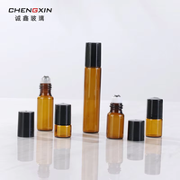 Flacons compte-gouttes en verre brun de 3ml à 20ml pour sérum de soin, crème visage et gouttes pour les yeux, scellés avec diffuseur à bâtonnets