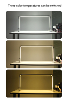 Lampe de bureau LED moderne en aluminium alimentée par courant alternatif, luminosité réglable, flexible, intensité variable, rose/argent, idéale pour table de manucure