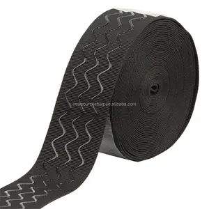 Venta caliente rollo de trenza elástica banda elástica trenzada plana para coser prendas