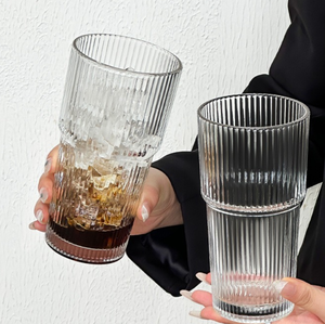 Vaso <span class=keywords><strong>de</strong></span> café helado <span class=keywords><strong>de</strong></span> vidrio <span class=keywords><strong>de</strong></span> bambú <span class=keywords><strong>de</strong></span> 600 ml con diseño <span class=keywords><strong>de</strong></span> grano vertical, con pajita y tapa, ideal para festivales. - Product Image 5
