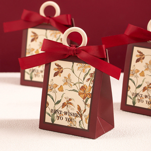 <span class=keywords><strong>New</strong></span> Bằng Gỗ Vòng Xử Lý Hộp Quà Tặng Kẹo Hộp Sô Cô La Bao Bì Cho Đám Cưới Sinh Nhật Đám Cưới Ủng hộ Hộp - Product Image 2