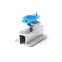 Accessoires de fixation d'extrémité pour installation photovoltaïque solaire en aluminium pour système de montage de support solaire