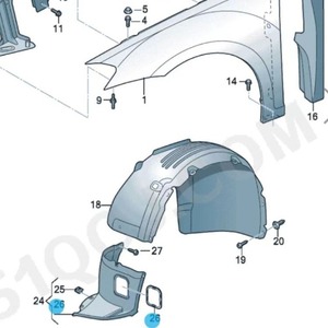 ฝาครอบซุ้มล้อ Golf 7 7.5 GTI รุ่น 5G0805413C - Product Image 3