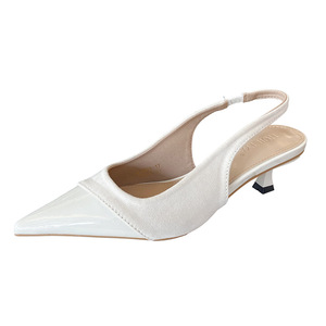 Sandales à talons hauts à bout pointu et fermé, style féerique élégant français, pour femmes, collection Printemps-Été 2026, chaussures de ville quotidiennes - Product Image 5