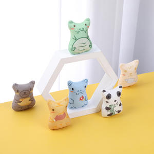 Giocattoli ecologici da masticare per gatti stampati a colori in stile cartone animato figure di peluche Catnip uso quotidiano resistente ai graffi prodotti per animali domestici accessori - Product Image 2
