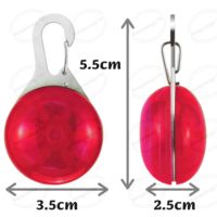 Pendentif lumineux LED pour animaux de compagnie, 8 couleurs au choix, pendentif lumineux électrique pour une ambiance de stade sécurisée la nuit