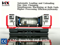 Tour CNC automatique à double broche et double tête haute performance personnalisable pour l'usinage de rouleaux