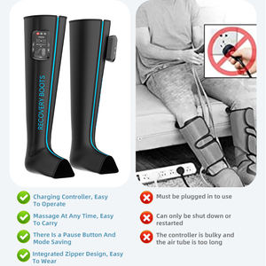 Calore masajeador de piede massaggiatore macchina di drenaggio linfatico pneumatico di recupero dell'aria pressoterapia gamba compressione stivali 8 camera - Product Image 3