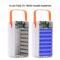 Boîte de batterie solaire grande capacité 70000mAh avec 3 câbles intégrés et lampe torche pour les voyages en plein air