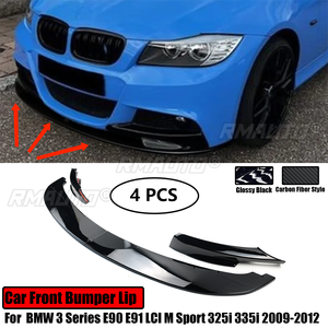 ลิ้นกันชนหน้ารถยนต์สำหรับ BMW ซีรีส์ 3 E90 E91 LCI M Sport 2009-2012 สปลิตเตอร์ สปอยเลอร์ ดิฟฟิวเซอร์ ชุดแต่งกันชนหน้า - Product Image 1