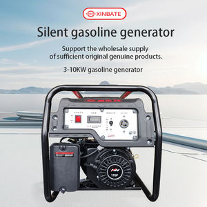 Générateurs à essence silencieux XINBATE à <span class=keywords><strong>prix</strong></span> direct usine, monophasés 3 phases, 6,5 kW, 420 cm³, démarrage électrique, moteur 4 temps, 380 V AC 50 Hz - Product Image 1