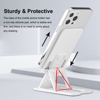 HAWEEL Support en plastique de bureau pliable et réglable pour diffusion en direct, noir, vente en gros