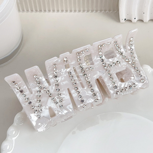 Park <span class=keywords><strong>Fei</strong></span> คลิปหนีบผมไข่มุกตัวอักษรพร้อมกิ๊บติดผมเพชรกิ๊บติดผมขนาดใหญ่กิ๊บติดผมรูปฉลามสำหรับผู้หญิง - Product Image 6