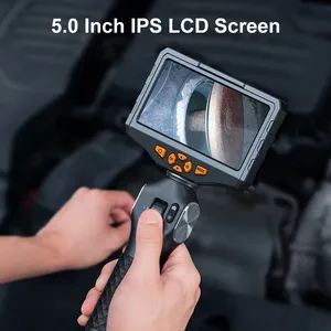 Endoscope d'inspection <span class=keywords><strong>TESLONG</strong></span> TD500 avec objectif articulé de 5,5 mm, 1080P, 2,0 MP, écran IPS de 5 pouces, caméra d'inspection à commande bidirectionnelle à 360 degrés - Product Image 5