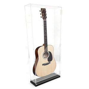 <span class=keywords><strong>Vitrine</strong></span> d'exposition pour guitare en acrylique murale, en plexiglas, anti-poussière, pour guitares électriques et acoustiques - Product Image 1