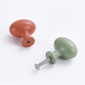 Morandi couleur série ovale pigeon oeuf monotrou petite poignée armoire armoire armoire tiroir armoire monotrou poignée - Product Image 5