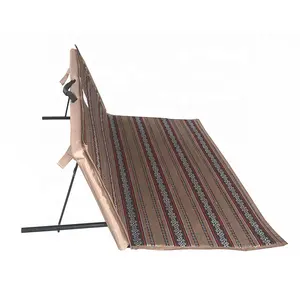 野餐垫阿拉伯沙特软地板冥想椅垫，带背部支撑用于客厅
