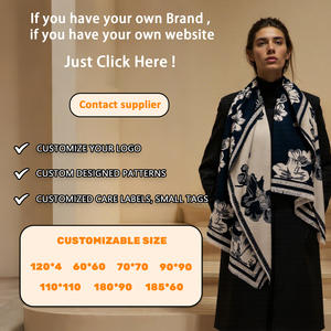 Diseño floral jacquard con flecos delicados, elegante chal de invierno de Cachemira sintética, envoltura cálida ultrasuave para mujer - Product Image 5