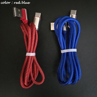 Kabel tutup 8 pin, penutup unik ios RGB Macaron warna-warni dikepang 90 derajat bentuk L USB ke 8 pin