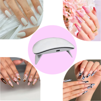 Lampe à ongles UV LED portable Quanyan Nail Holly, mini et mignonne, avec durcissement rapide 365+405nm et garantie d'un an pour une utilisation à domicile et en salon