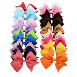 Baby Meisjes Hair Bows Clip 2 Inch Kinderen Grosgrain Lint Boog Hairbow Handgemaakte Boog Haar Accessoire