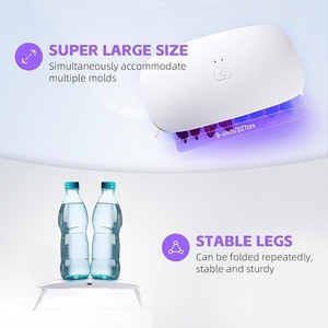 Lampada UV Portatile di Grandi <span class=keywords><strong>Dimensioni</strong></span> Aggiornata per Resina, Polimerizzazione Rapida, Prodotta in Cina per Creazione di Gioielli, Fai-da-Te e Decorazioni - Product Image 4