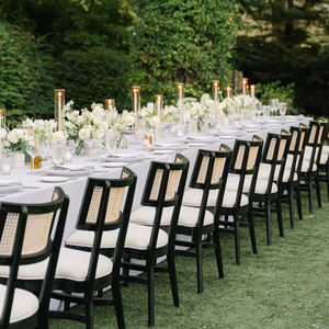 عرض خاص أثاث طعام تجاري كرسي مطعم زفاف من خشب الراتان الكلاسيكي المصمت للتأجير - Product Image 5