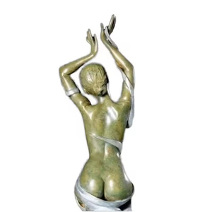 Personnalisation Sculpture de fille ballerine nue en bronze Mujer Desnuda belle statue de femme nue - Product Image 1