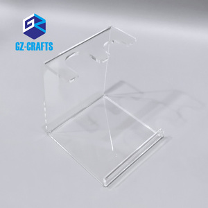 Soporte de acrílico para tubo de ensayo de encimera Soporte de bolígrafo de acrílico doblado Soporte de acrílico transparente para 2 tubos de ensayo - Product Image 2