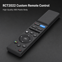 22Keys Ble Voice Smart TV Remote Controller IR Learning Wireless Remote ABS Shell OEM ODM Custom untuk Smart TV Android TV Box