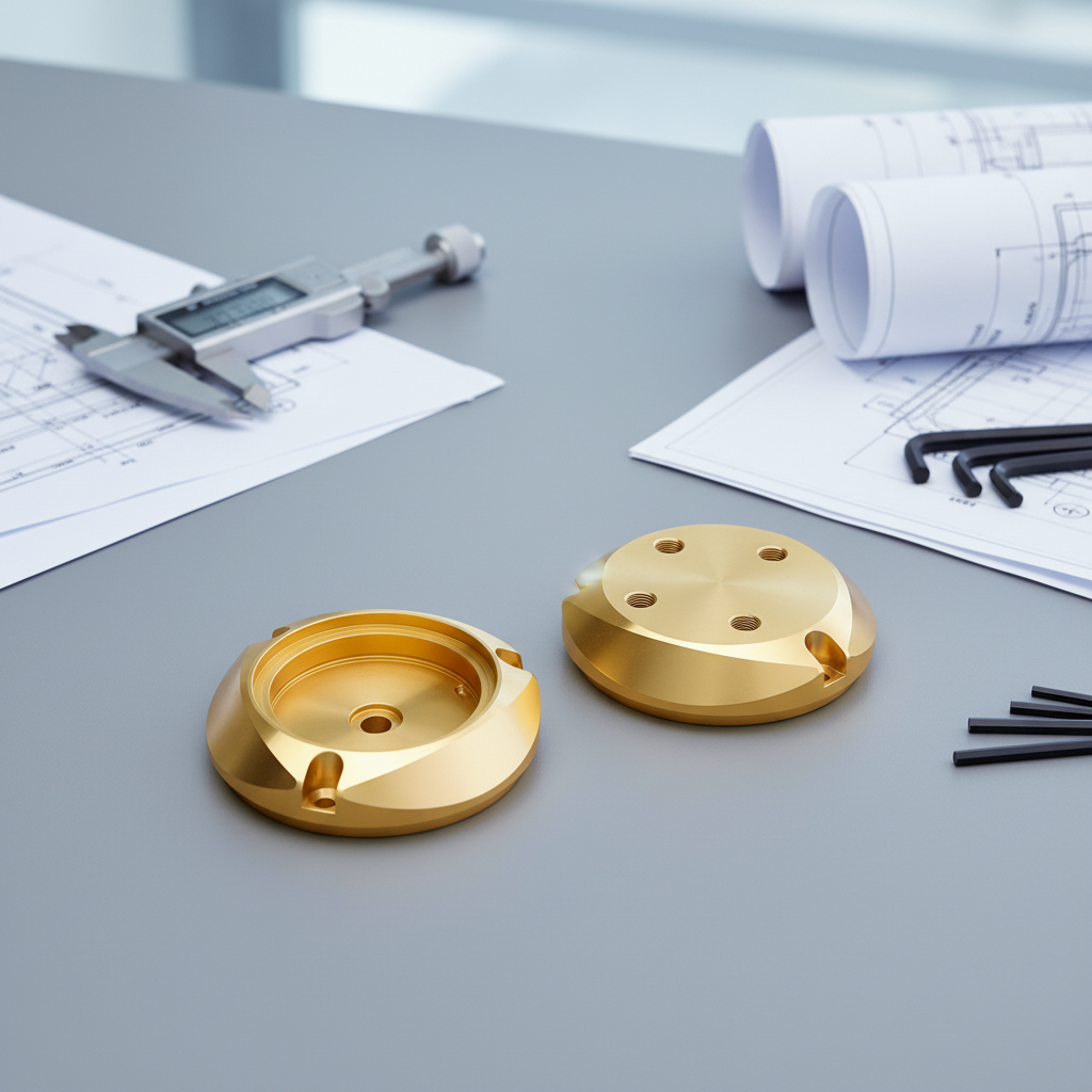 Precision Brass Parts CNC Lathe Machining for Precision Mechanical Hardware Components Turning Milling Service