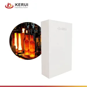 KERUI выдерживает высокие температуры более 1700 градусов по Цельсию, Спеченный Плавленный Azs кирпич для стеклянной печи