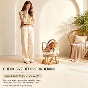 Natural <b>Willow</b> Luxurious Baby Bassinet - Product Image 6