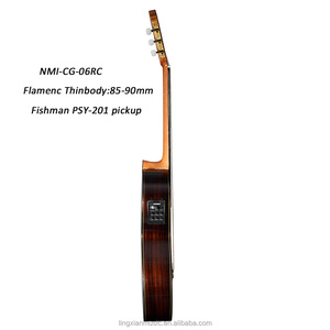 <span class=keywords><strong>Guitarra</strong></span> fina <span class=keywords><strong>de</strong></span> palisandro, instrumento <span class=keywords><strong>de</strong></span> <span class=keywords><strong>guitarra</strong></span> clásica recortada con pastilla, Flamenco Negra - Product Image 3