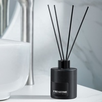 Flacon de diffuseur de parfum vide, rond, élégant, de haute qualité, de couleur noir et blanc, 1 pièce, 150ml