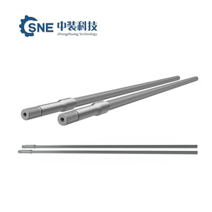 Custom 40Crnimoa Extruder Spline Schroefas Voor Plastic Extruder Machine Pelletiseren Dubbele Schroef Spline As Extruder Onderdelen - Product Image 3