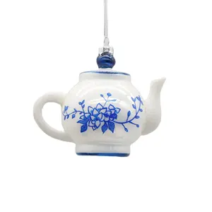 Christmas all kinds of hanging decorations Chinese style blue and white porcelain craft