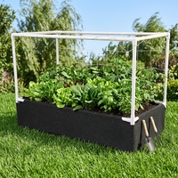 Sac de culture en feutre contemporain pour légumes et fraises, enduit de PE, pour jardin surélevé, pot de culture extérieur, usage domestique 48x24x18