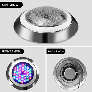 Lampes LED pour <span class=keywords><strong>piscine</strong></span>, application sous-marine, étanches, multicolores RGB, montage mural, 230 mm, entrée 12 volts, IP68 - Product Image 3
